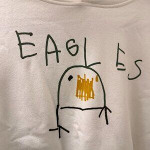 Philadelphia Eagles - Viral Hand-Drawn Style Hoodie - Unisex Size Large